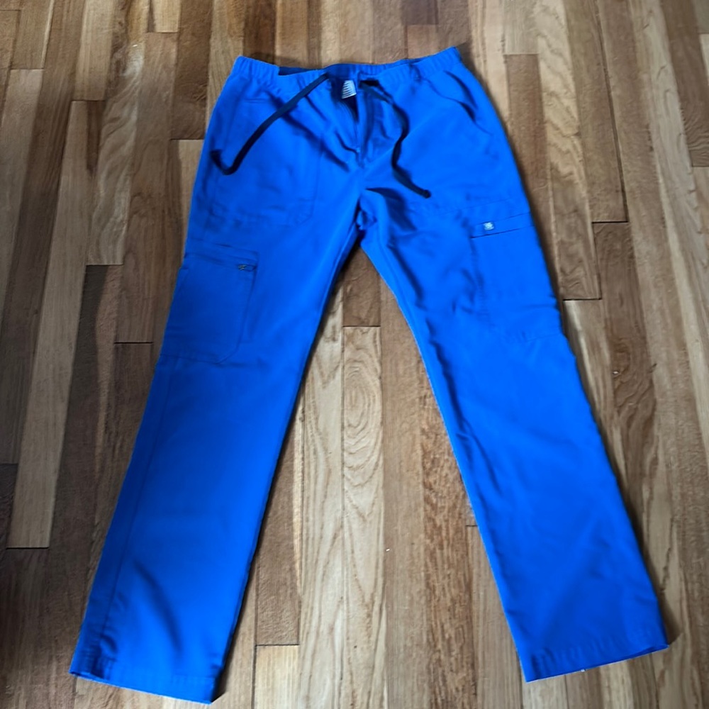 Figs men jogger scrub pants blue